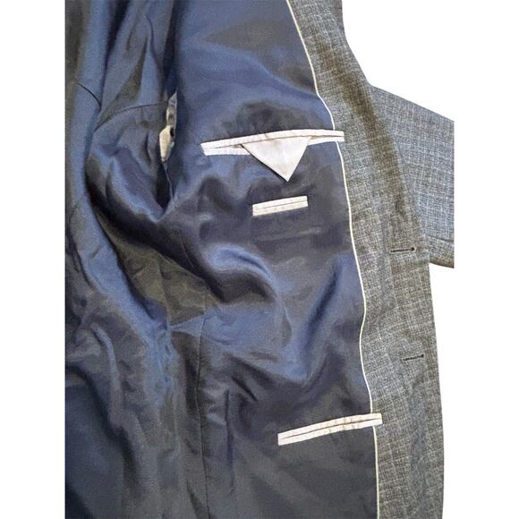 HUGO BOSS 38S Black Plaid "The James4" 100% Wool Hopsack Blazer $595 Sport Coat - Picture 16 of 16